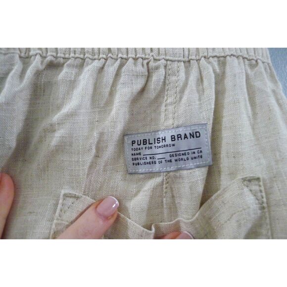 Publish Brand Linen Blend Legacy Jogger - Natural 30 - Picture 6 of 12